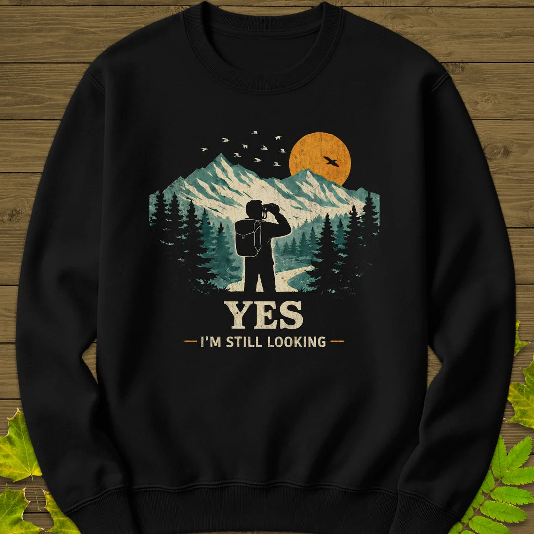 Still Looking Sweatshirt in Black