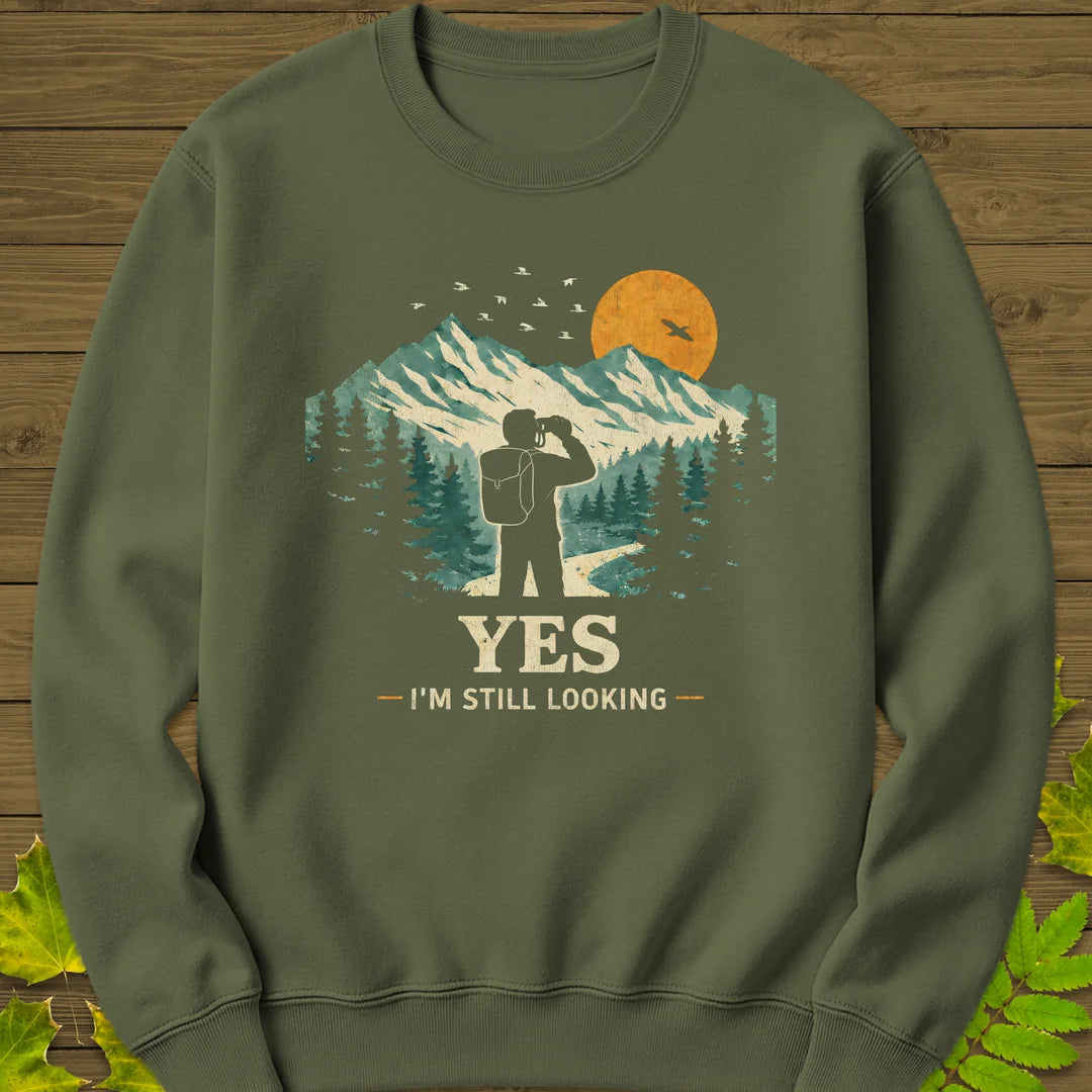 Still Looking Sweatshirt in Military Green
