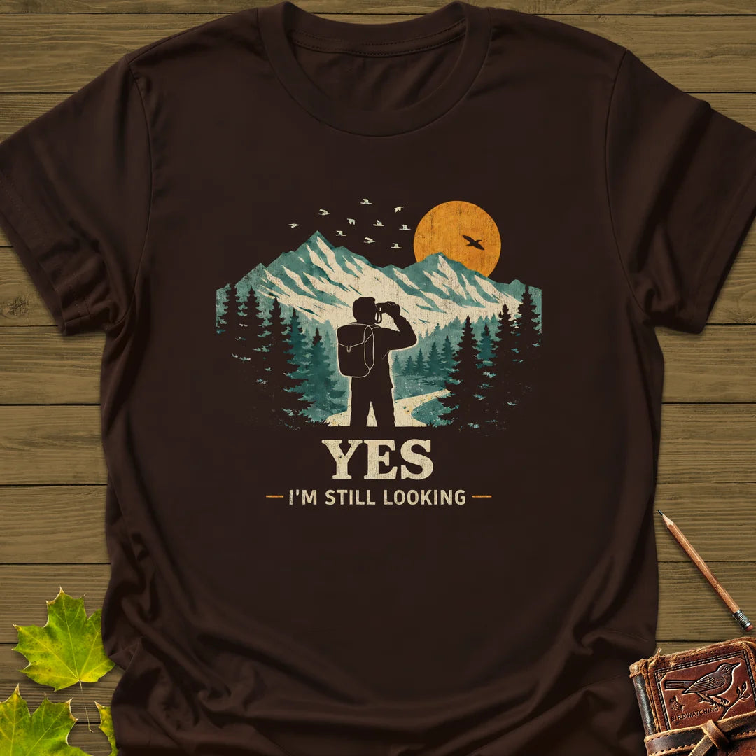 Still Looking T-Shirt in Dark Chocolate