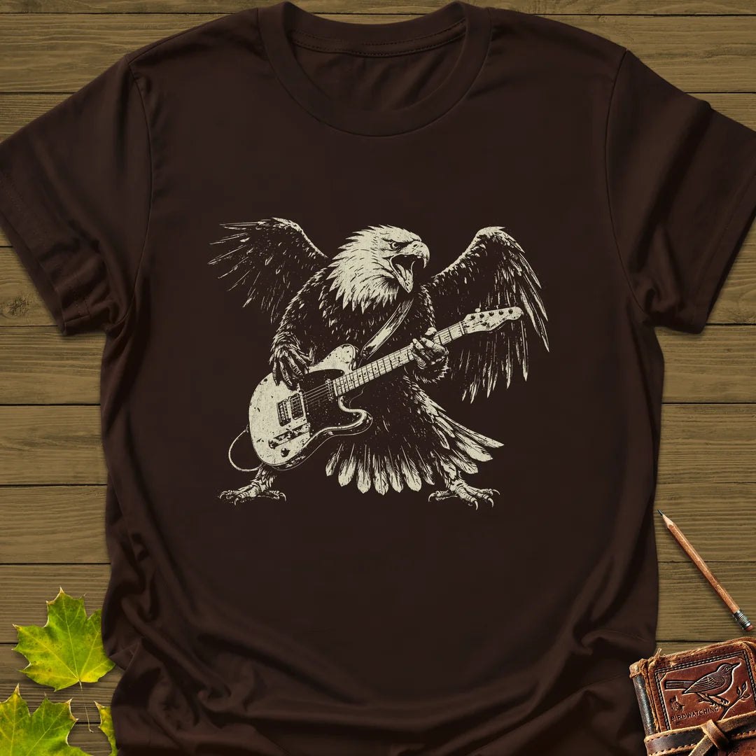 Eagle Guitar Hero T-Shirt in Dark Chocolate