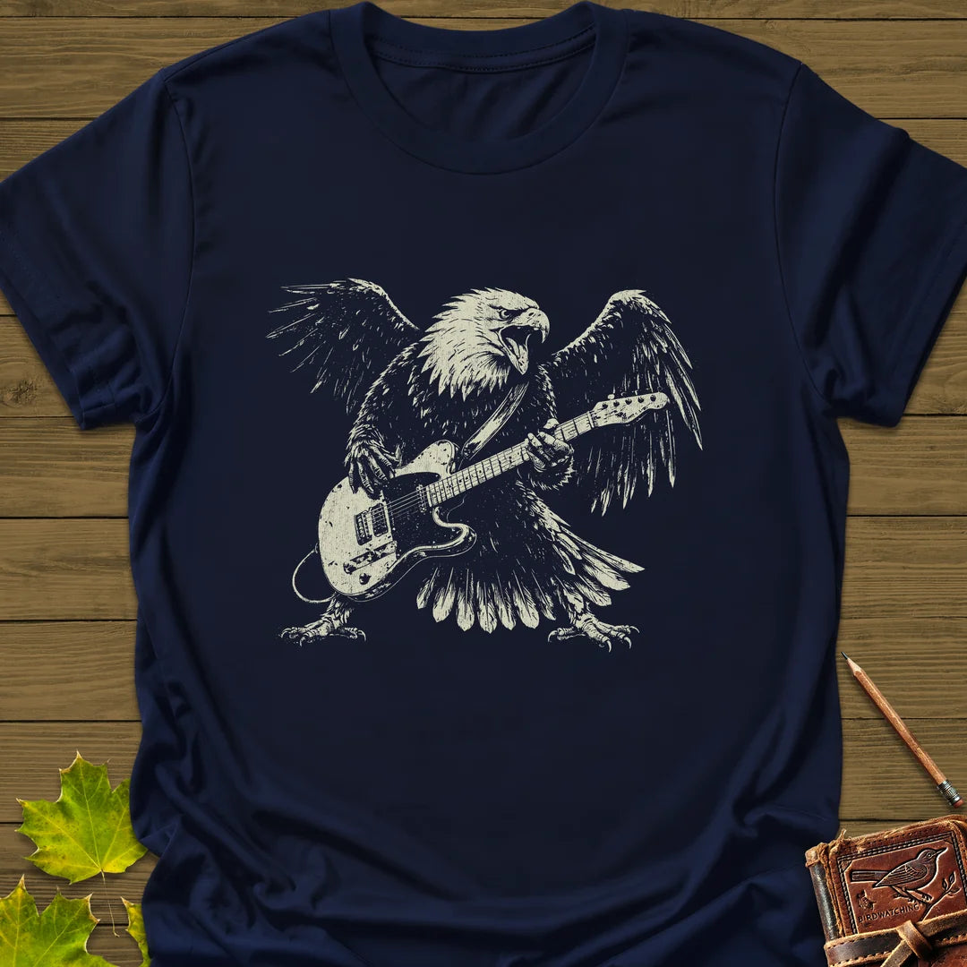 Eagle Guitar Hero T-Shirt in Navy