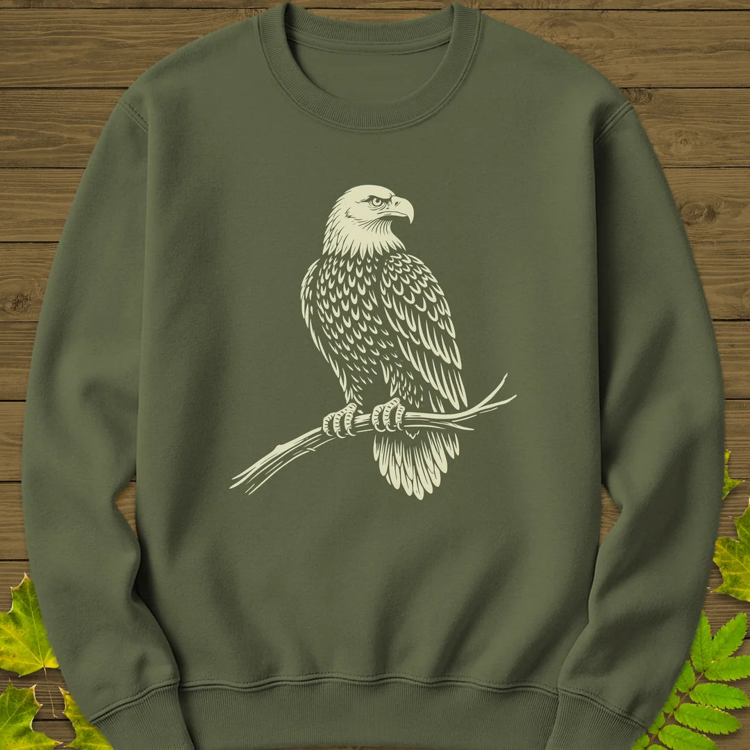 Majestic Perch Sweatshirt in Military Green