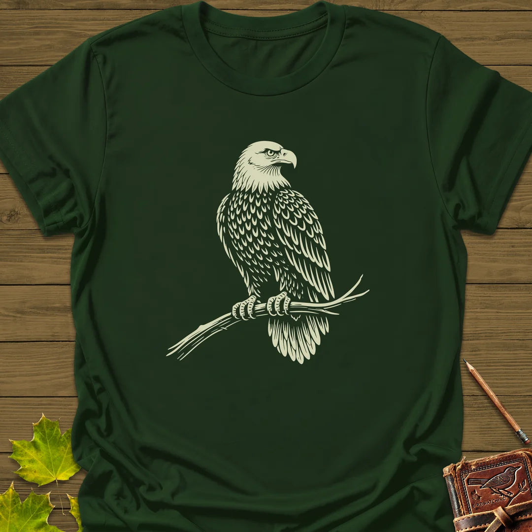 Majestic Perch T-Shirt in Forest Green