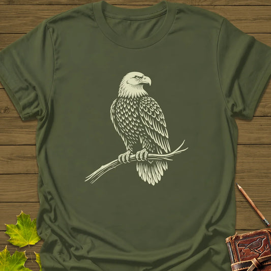 Majestic Perch T-Shirt in Military Green