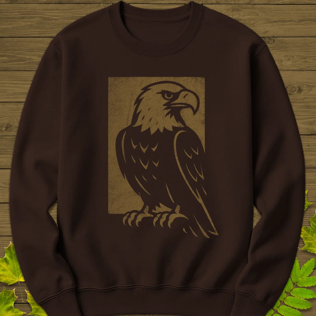 Watchful Eagle Sweatshirt in Dark Chocolate