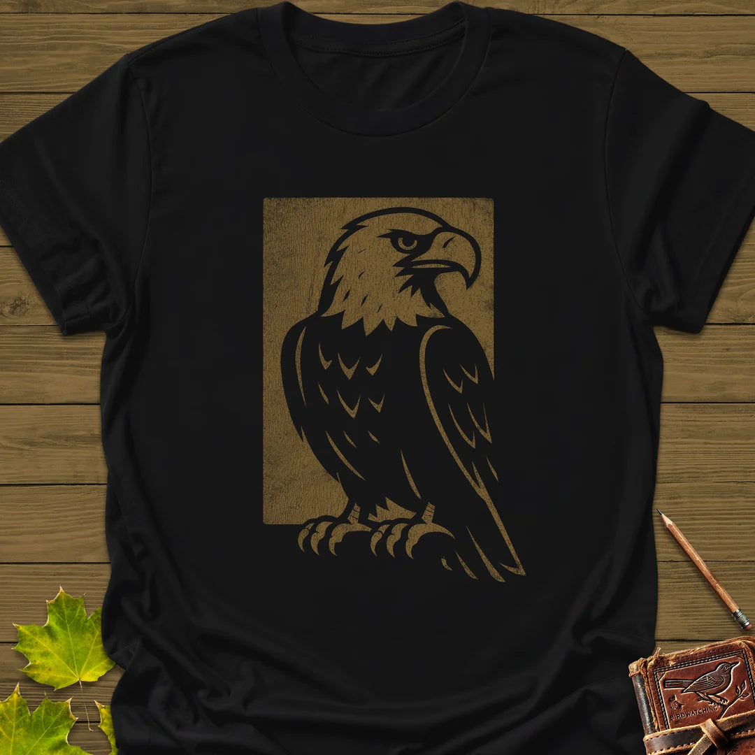 Watchful Eagle T-Shirt in Black