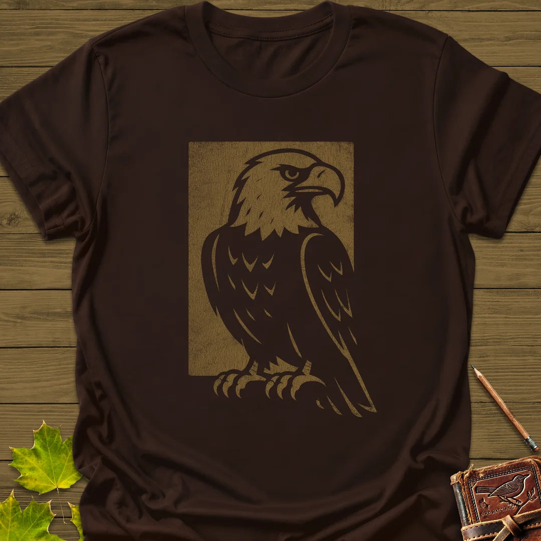 Watchful Eagle T-Shirt in Dark Chocolate