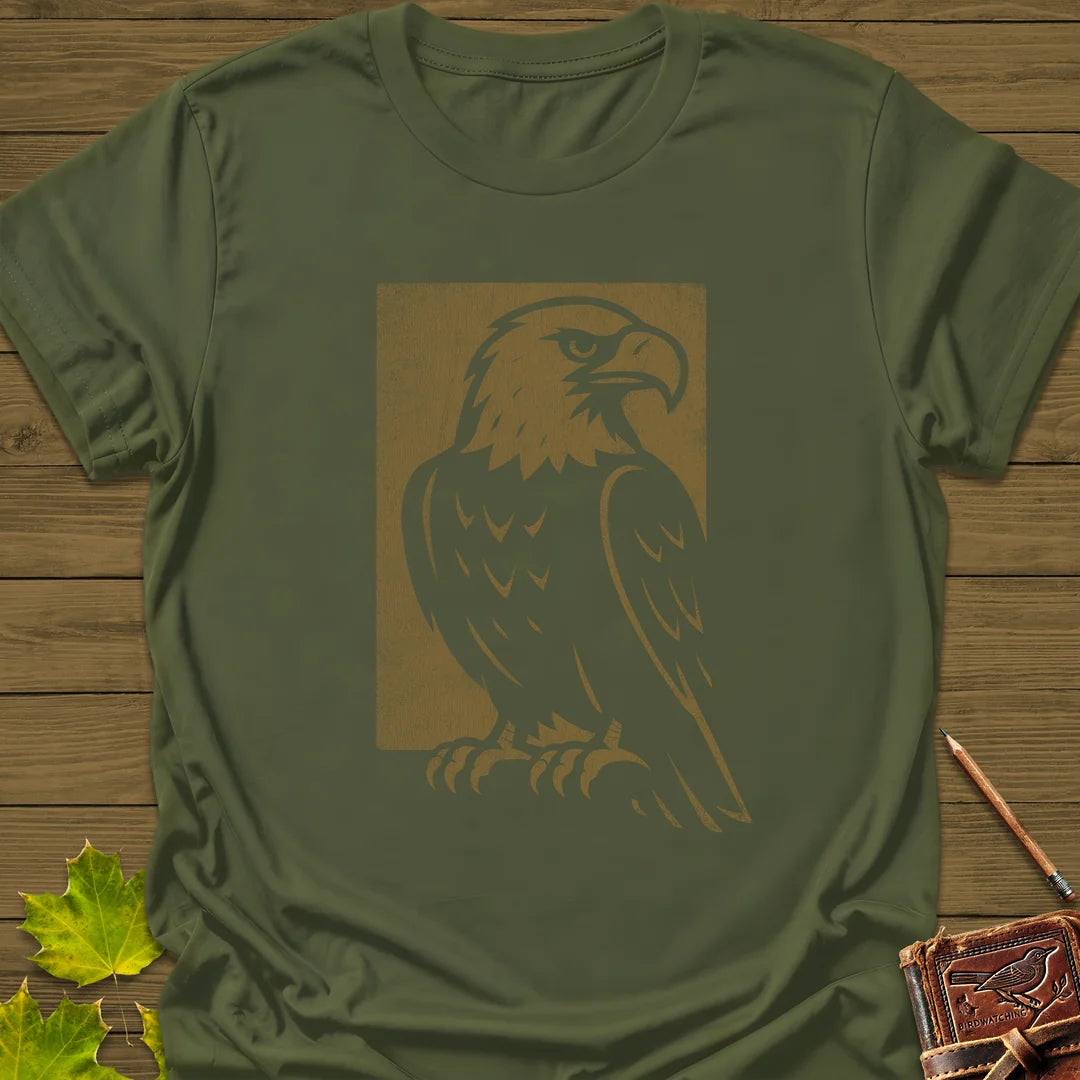 Watchful Eagle T-Shirt in Military Green