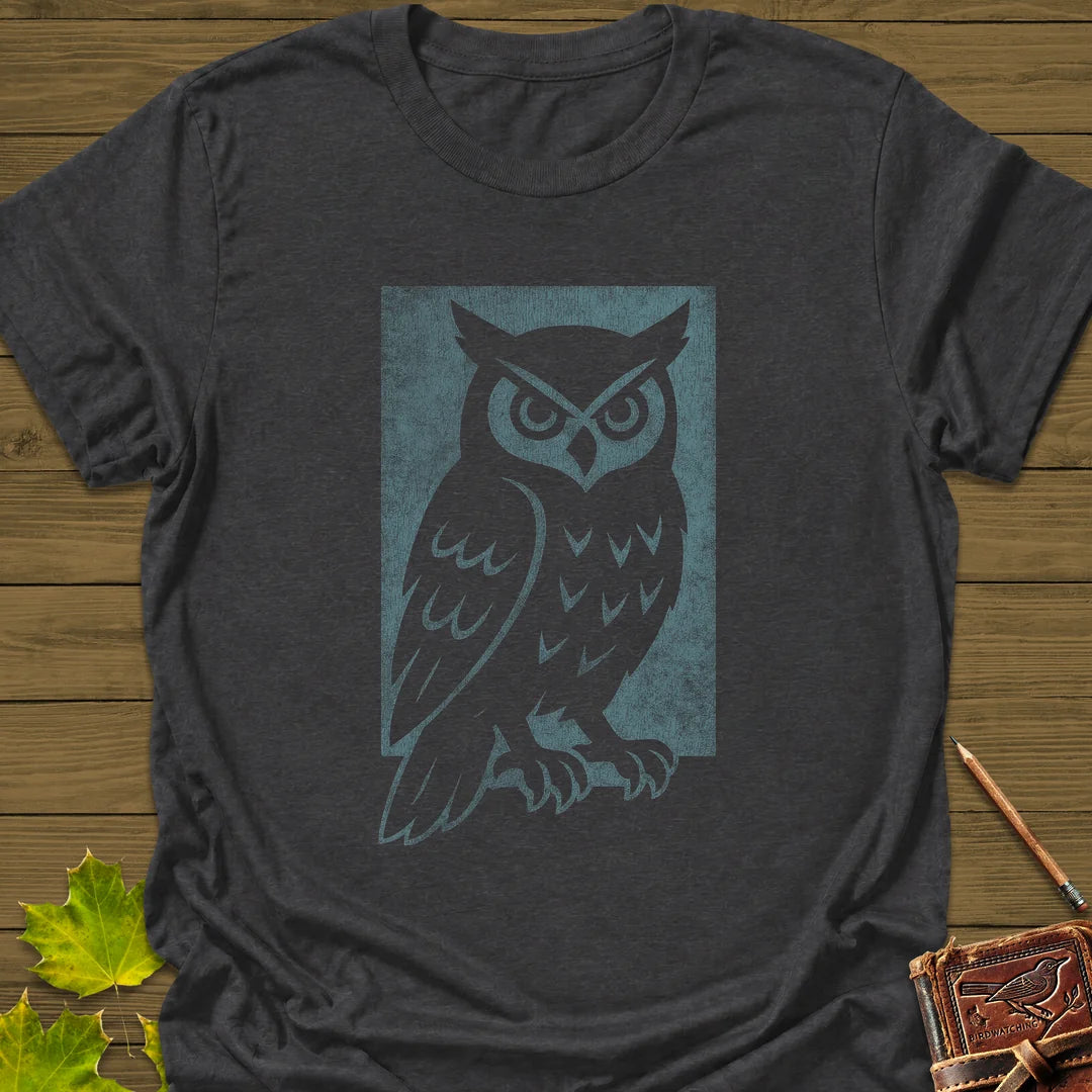 Shadow Owl T-Shirt in Dark Heather