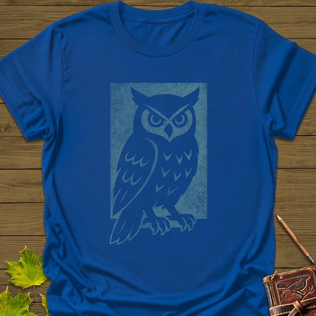 Shadow Owl T-Shirt in Royal