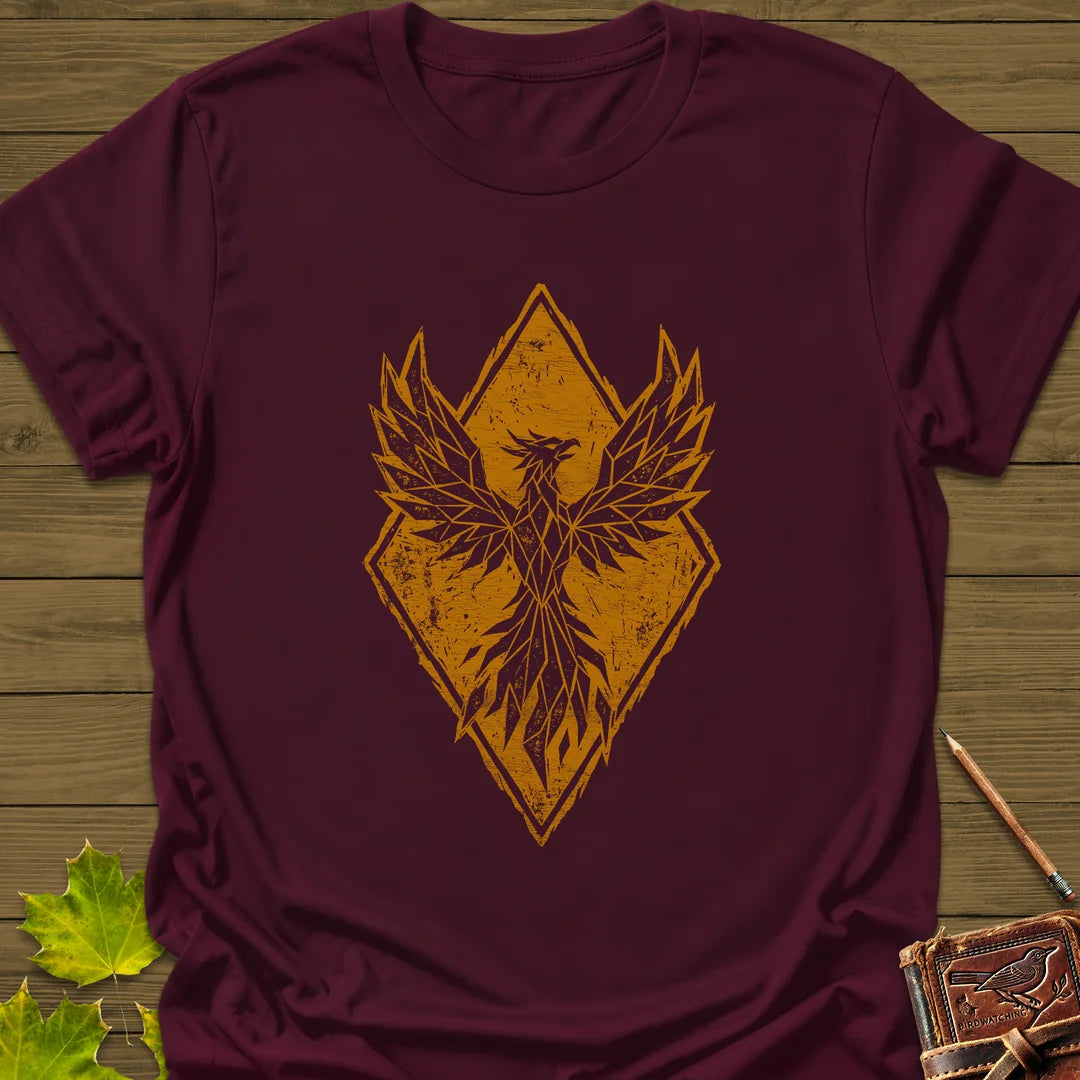 Phoenix Rising T-Shirt in Maroon