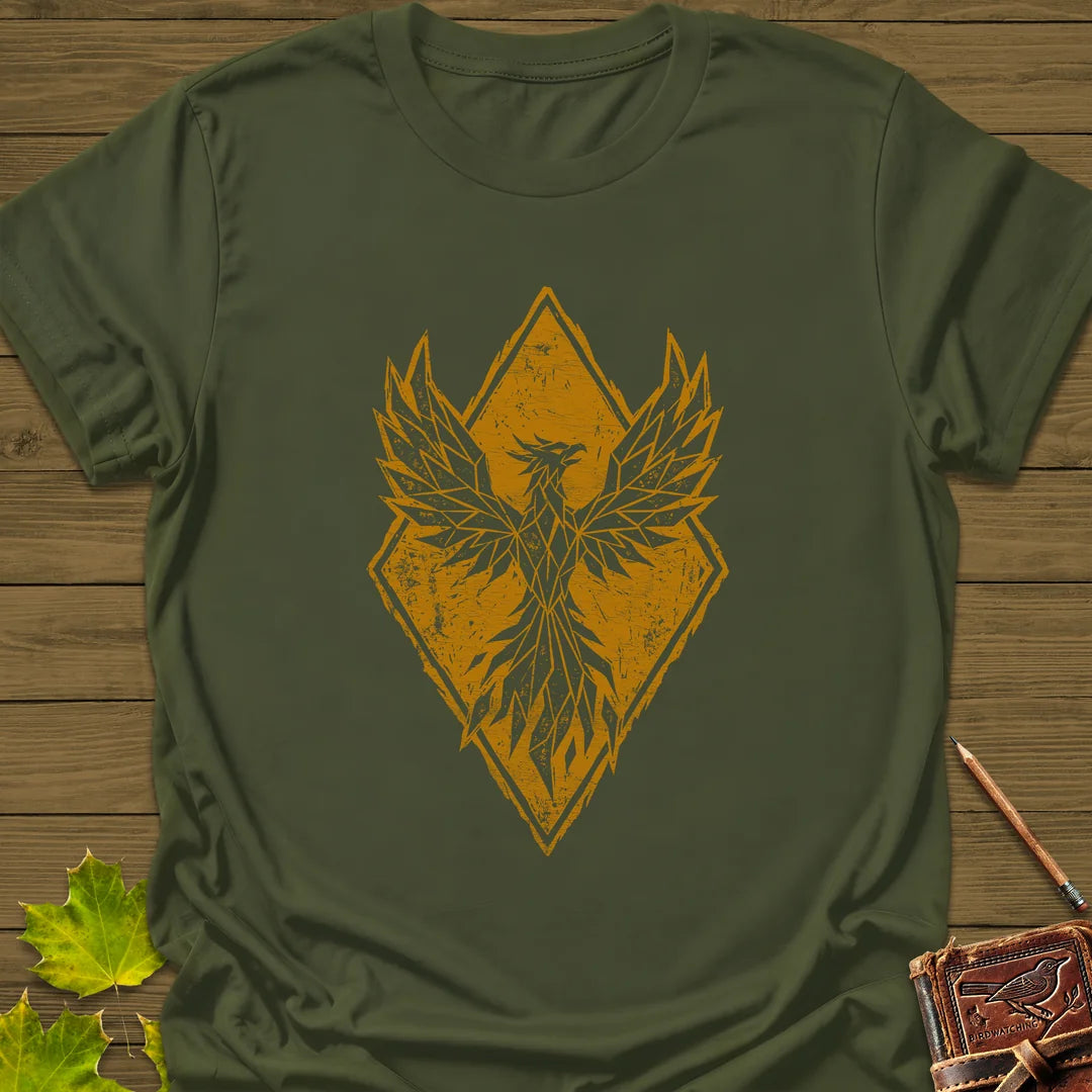 Phoenix Rising T-Shirt in Military Green