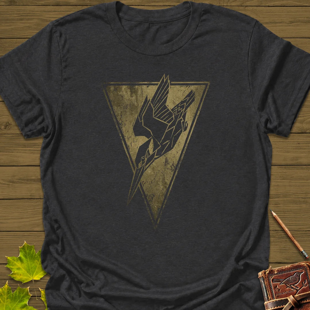 Kingfisher Badge T-Shirt in Dark Heather