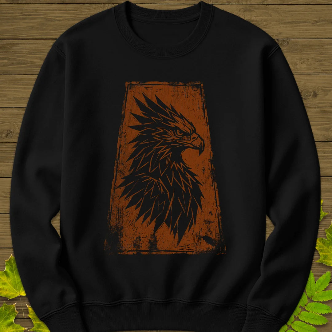 Tribal Eagle Sweatshirt in Black