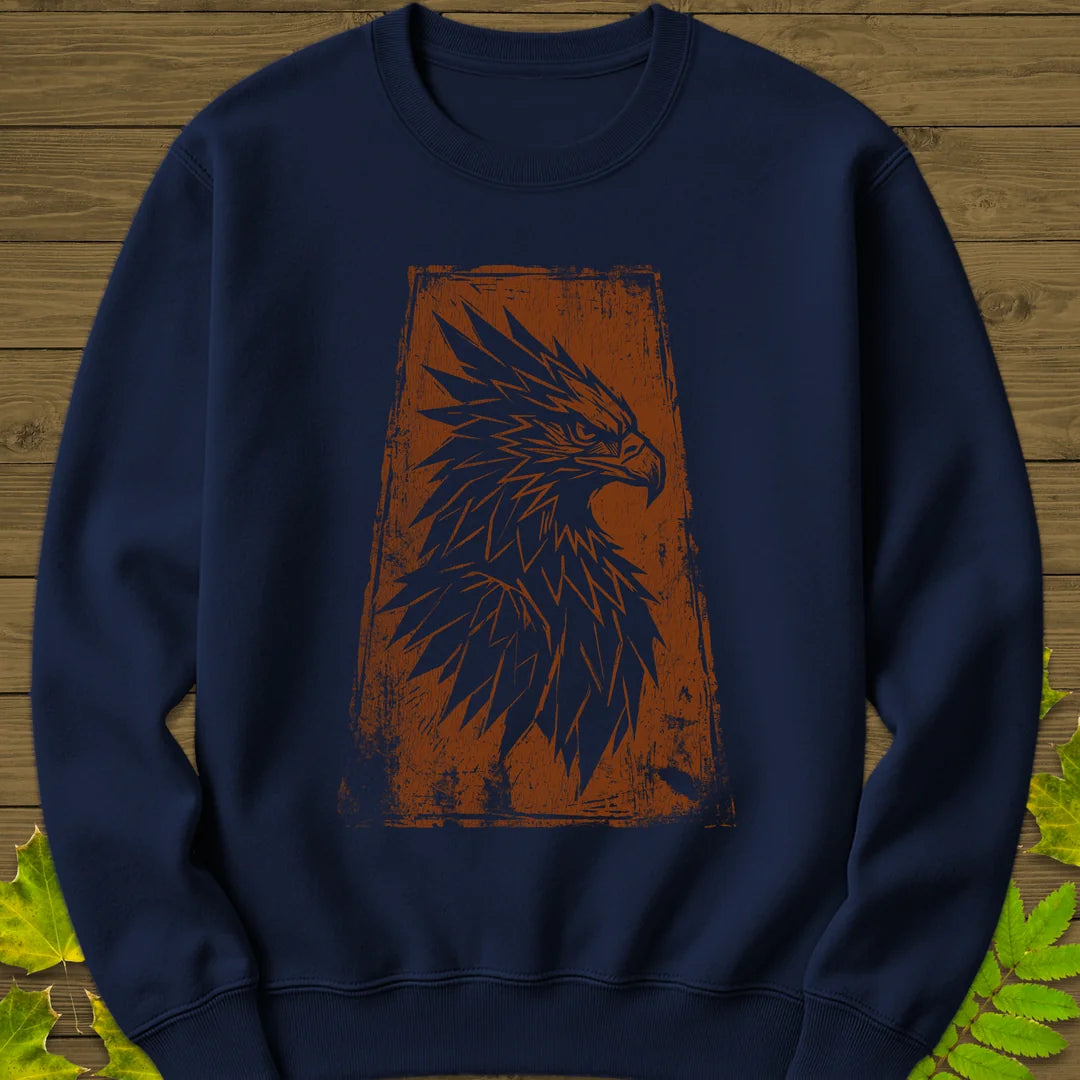 Tribal Eagle Sweatshirt in Navy