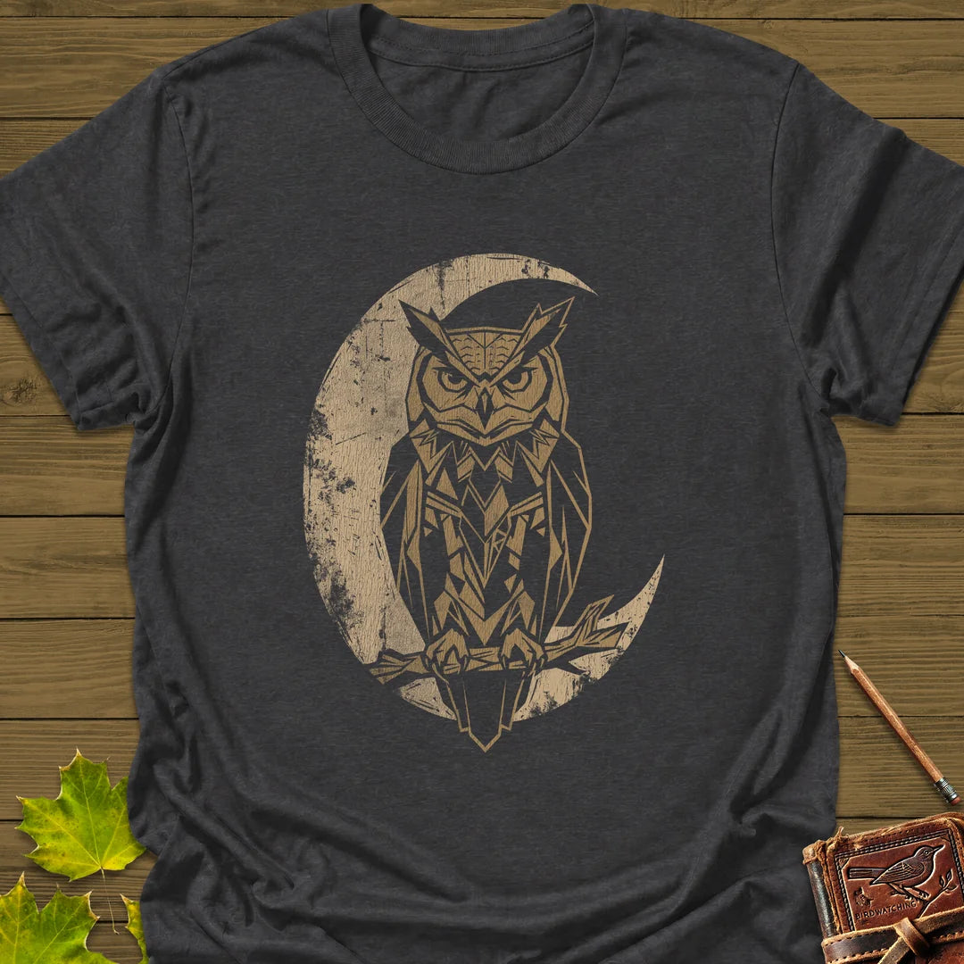 Lunar Owl T-Shirt in Dark Heather