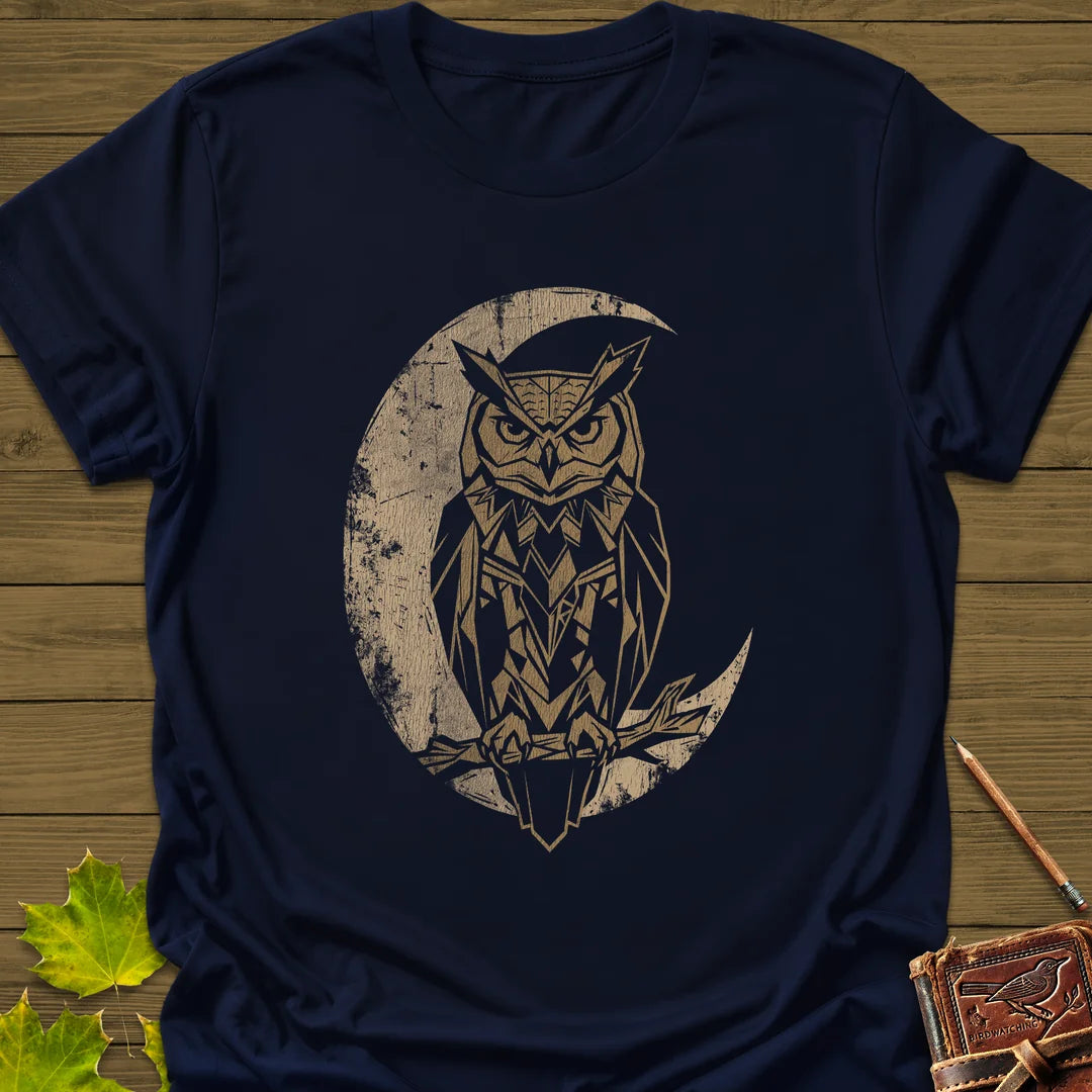 Lunar Owl T-Shirt in Navy