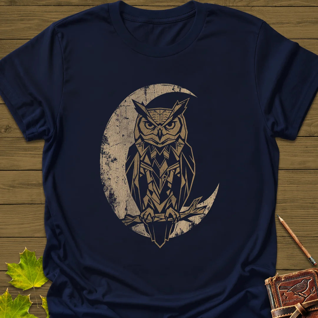 Lunar Owl T-Shirt in Navy