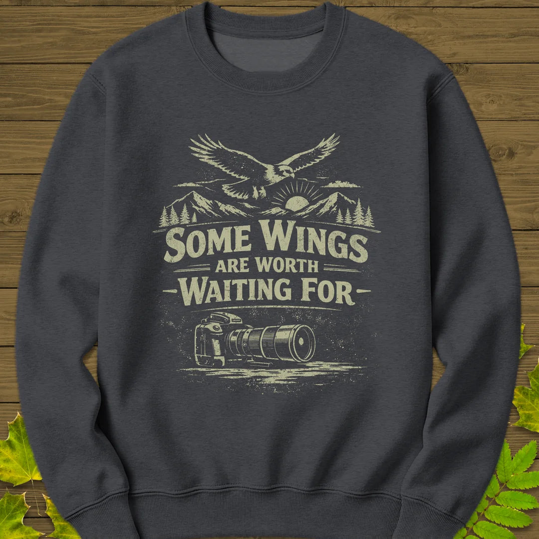Some Wings Sweatshirt in Dark Heather
