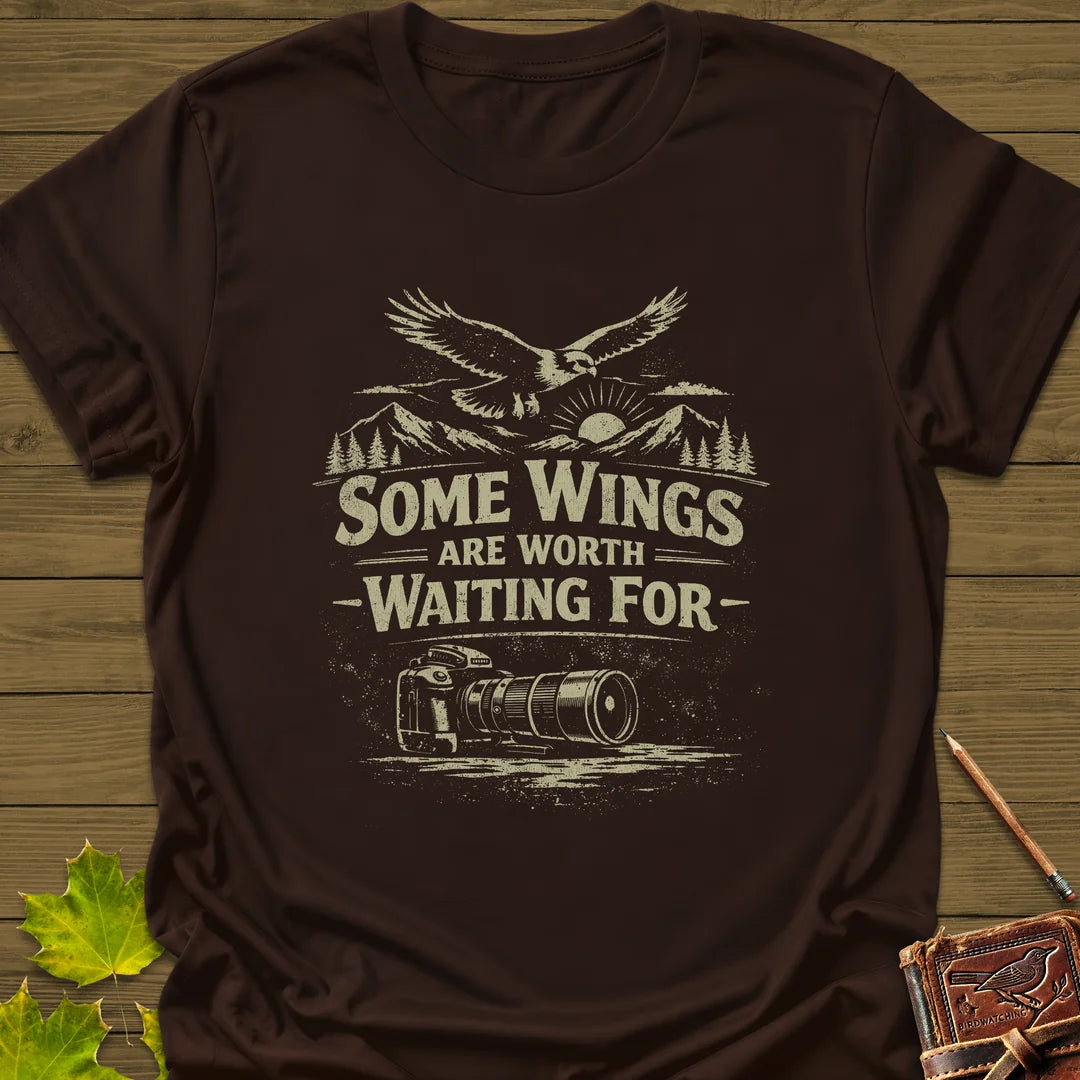 Some Wings T-Shirt in Dark Chocolate