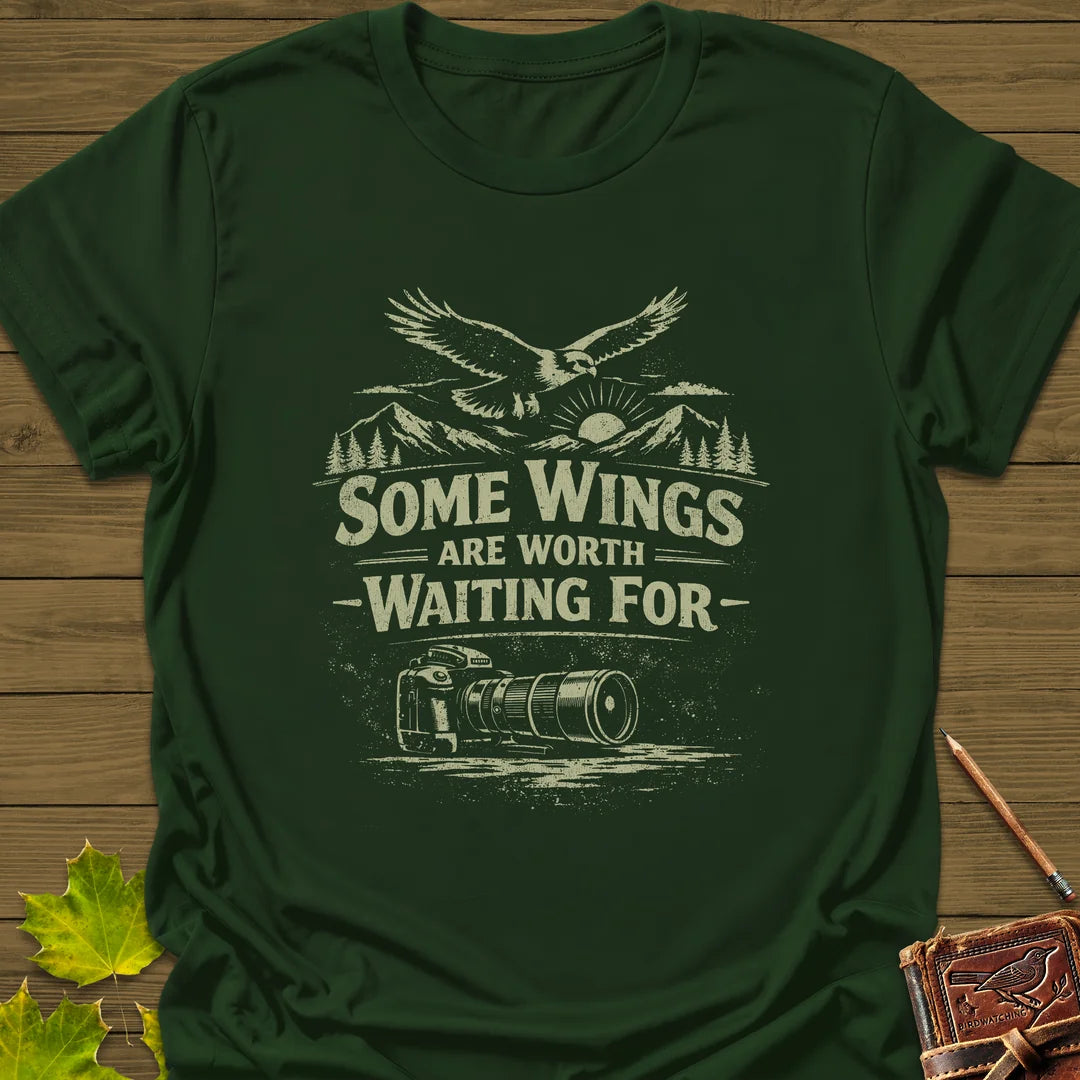 Some Wings T-Shirt in Forest Green