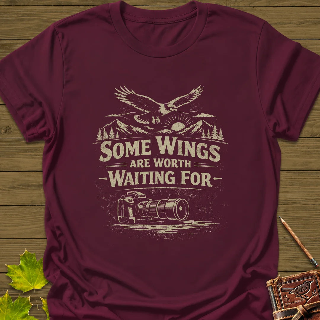 Some Wings T-Shirt in Maroon