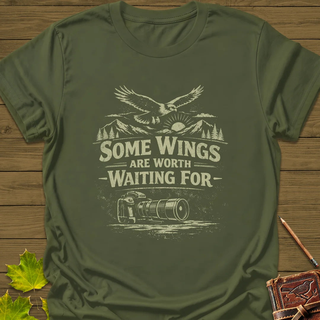 Some Wings T-Shirt in Military Green