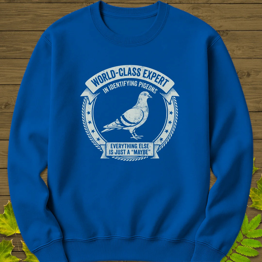 Identifying Pigeons Sweatshirt in Royal