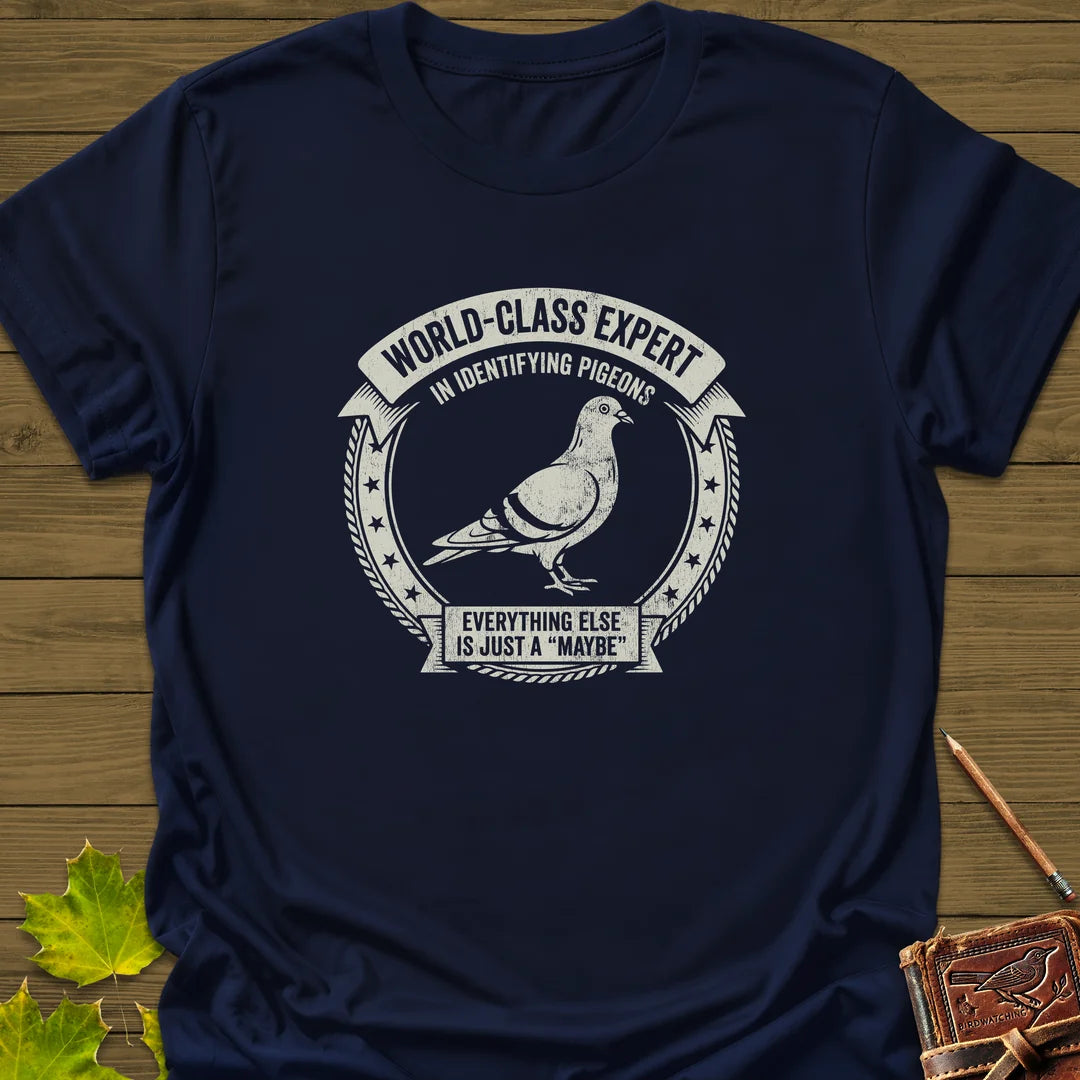 Identifying Pigeons T-Shirt in Navy