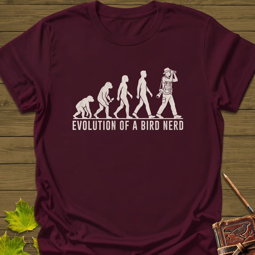 Evolution (Male) T-Shirt in Maroon
