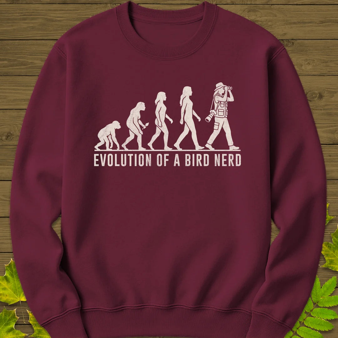 Evolution (Female) Sweatshirt in Maroon