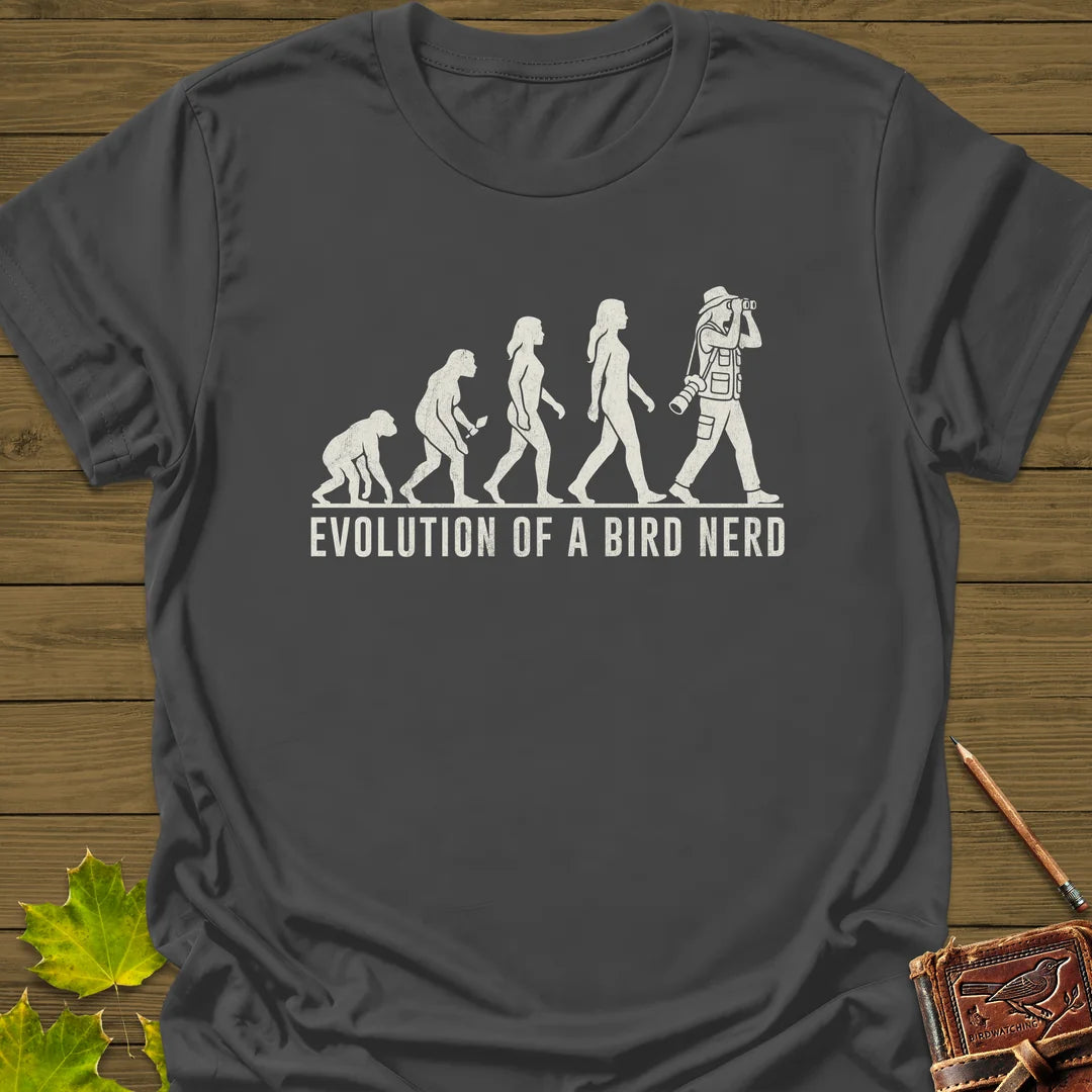 Evolution (Female) T-Shirt in Charcoal
