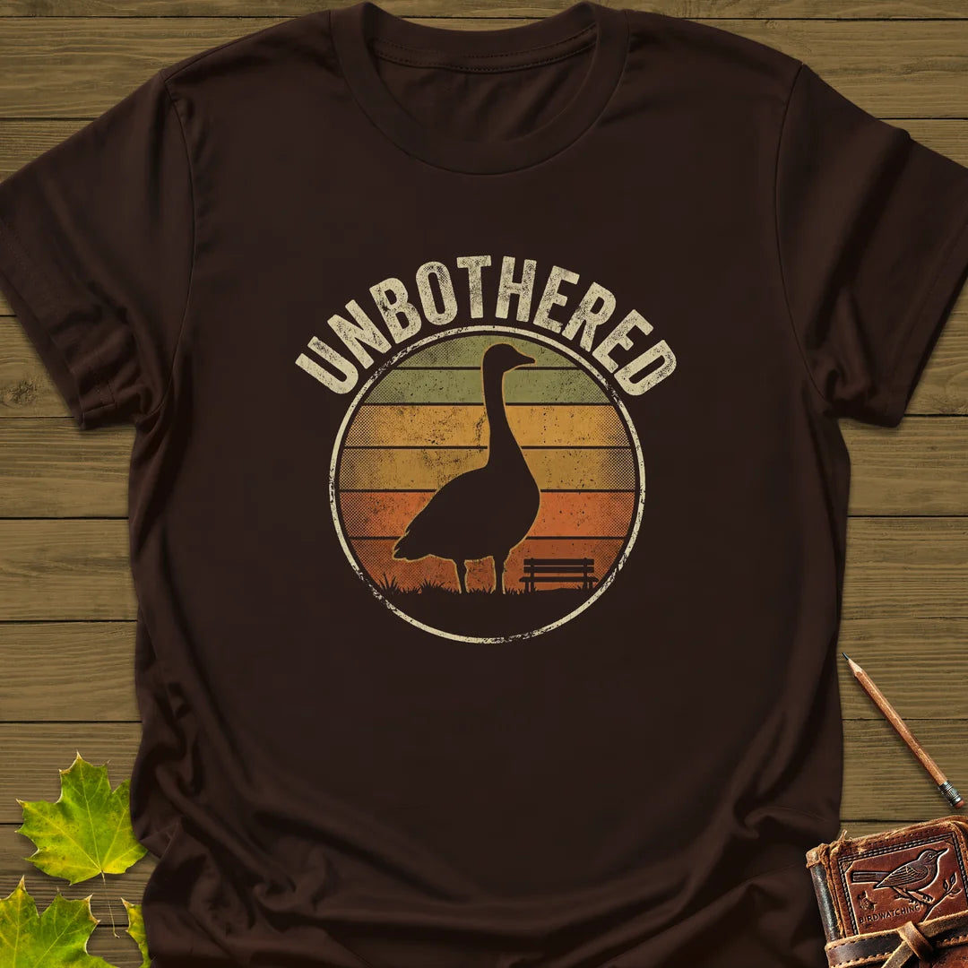 Unbothered Goose T-Shirt in Dark Chocolate