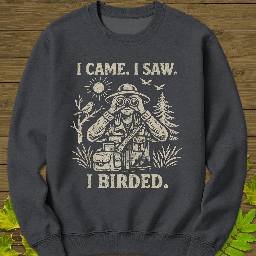 I Birded Sweatshirt in Dark Heather
