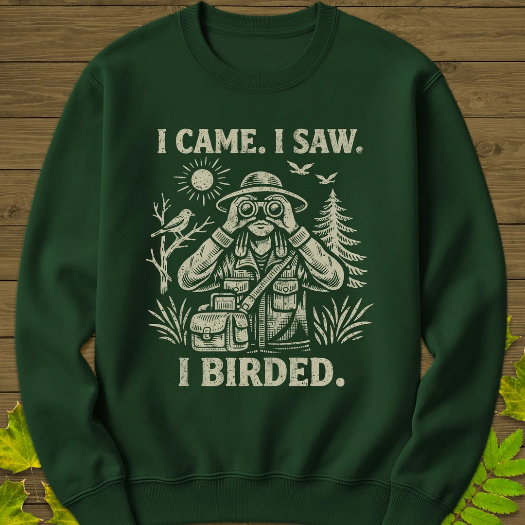 I Birded Sweatshirt in Forest Green