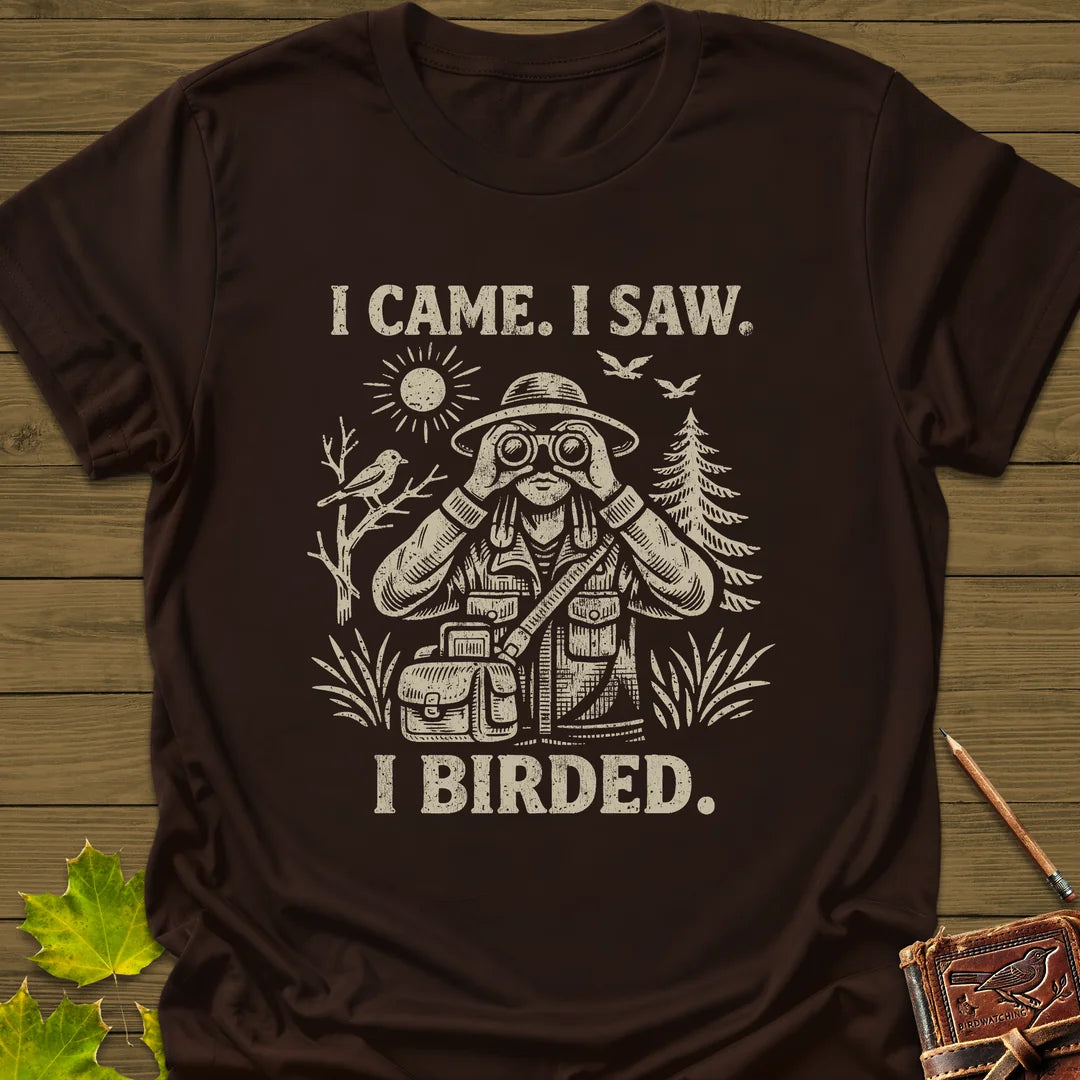 I Birded T-Shirt in Dark Chocolate