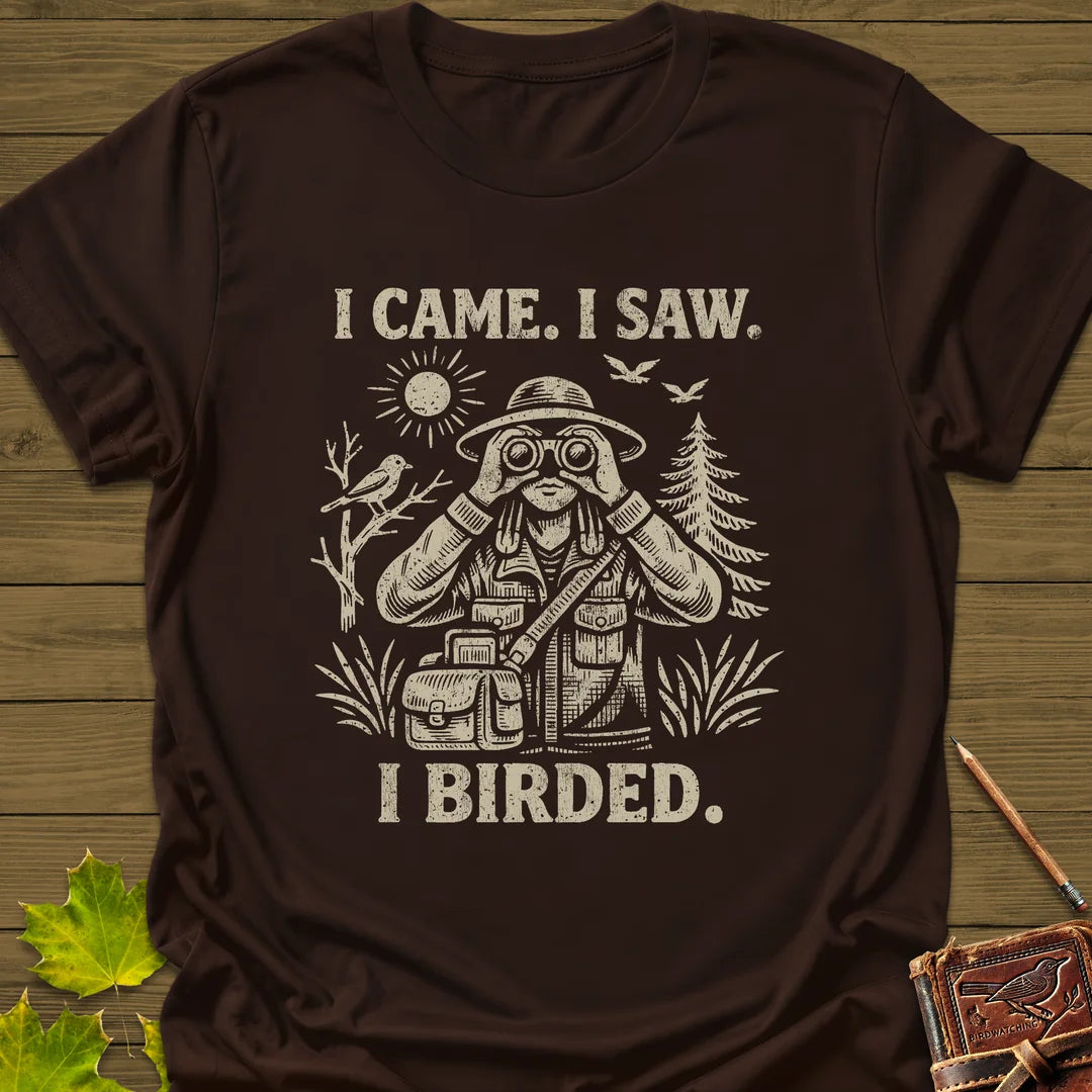 I Birded T-Shirt in Dark Chocolate