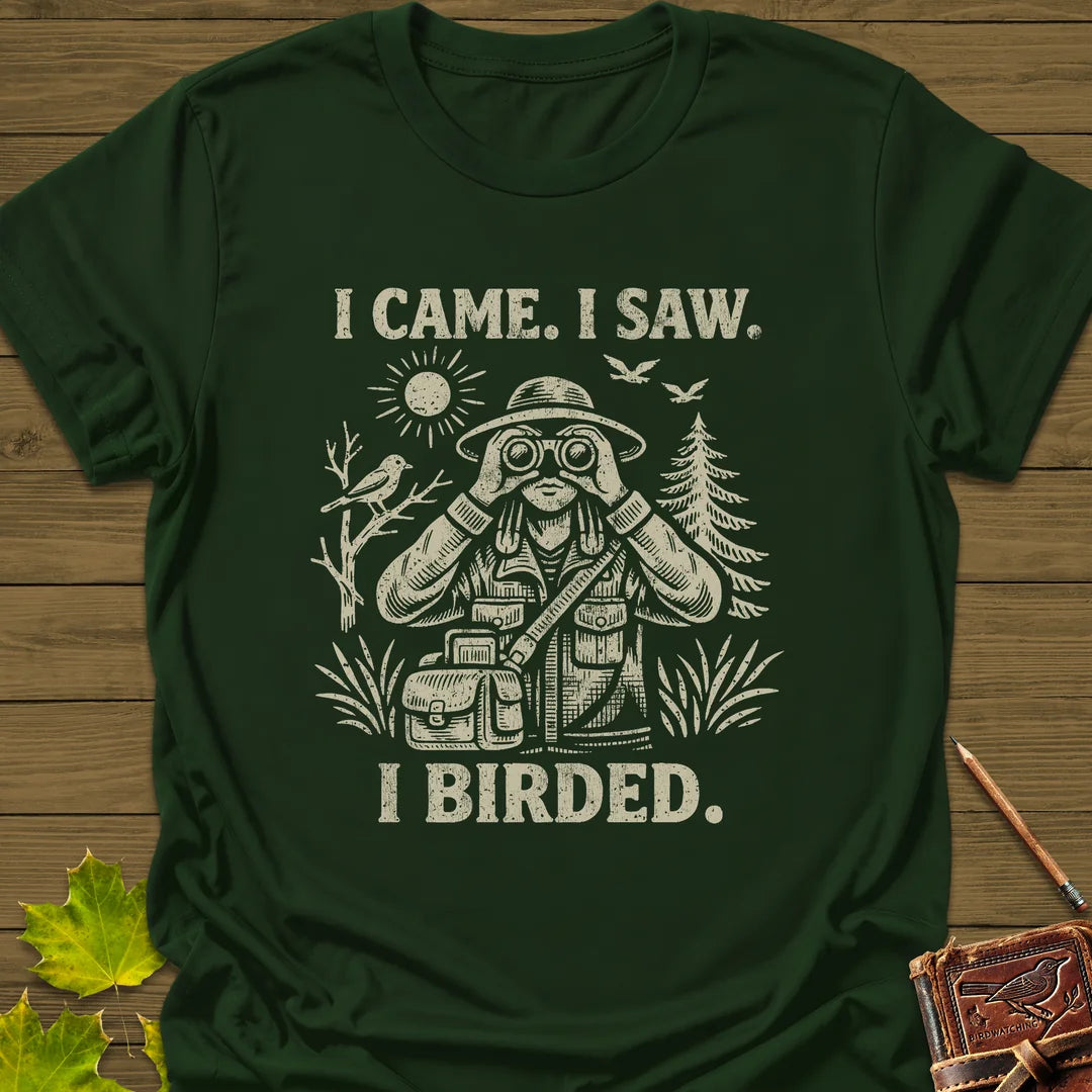 I Birded T-Shirt in Forest Green