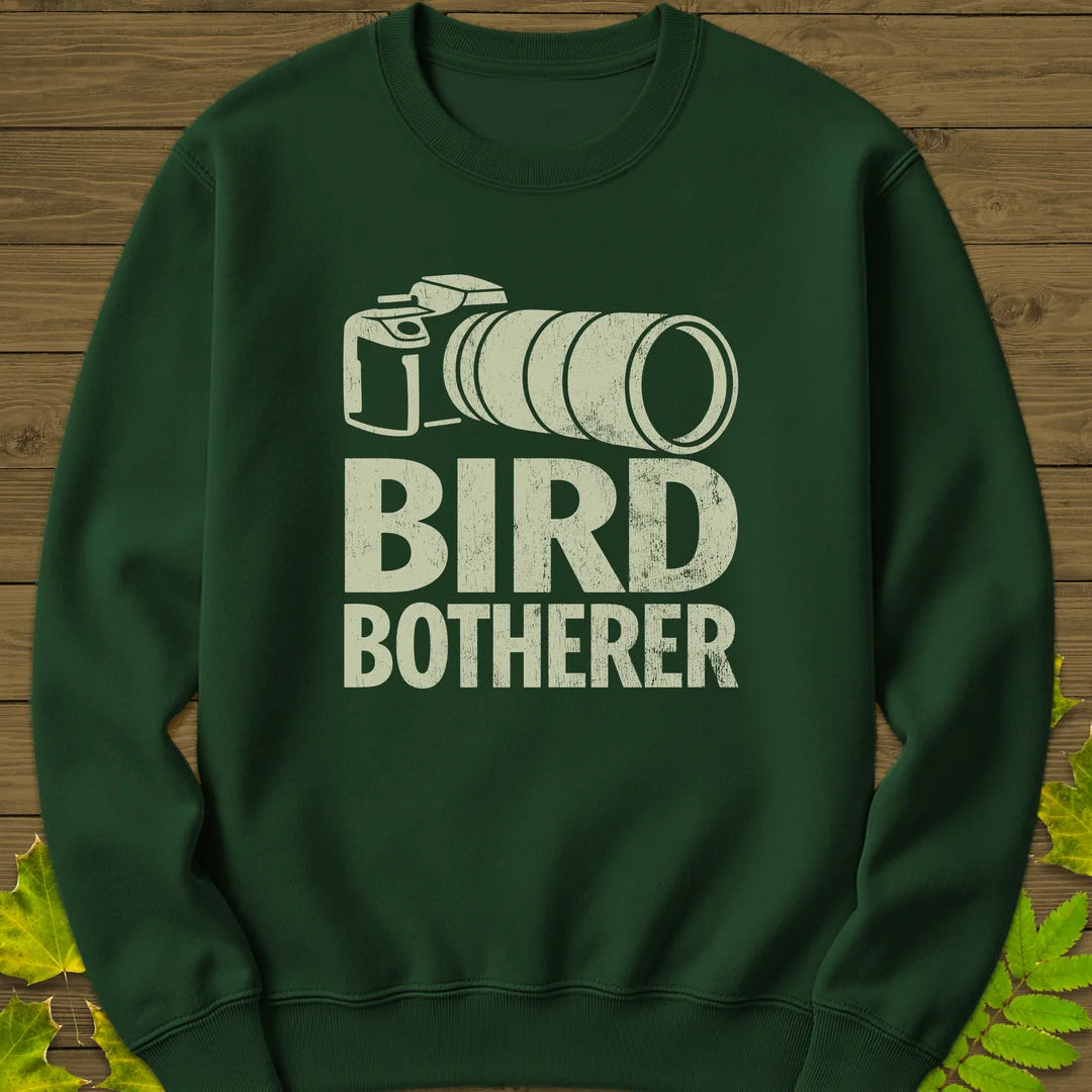 Bird Botherer Sweatshirt in Forest Green