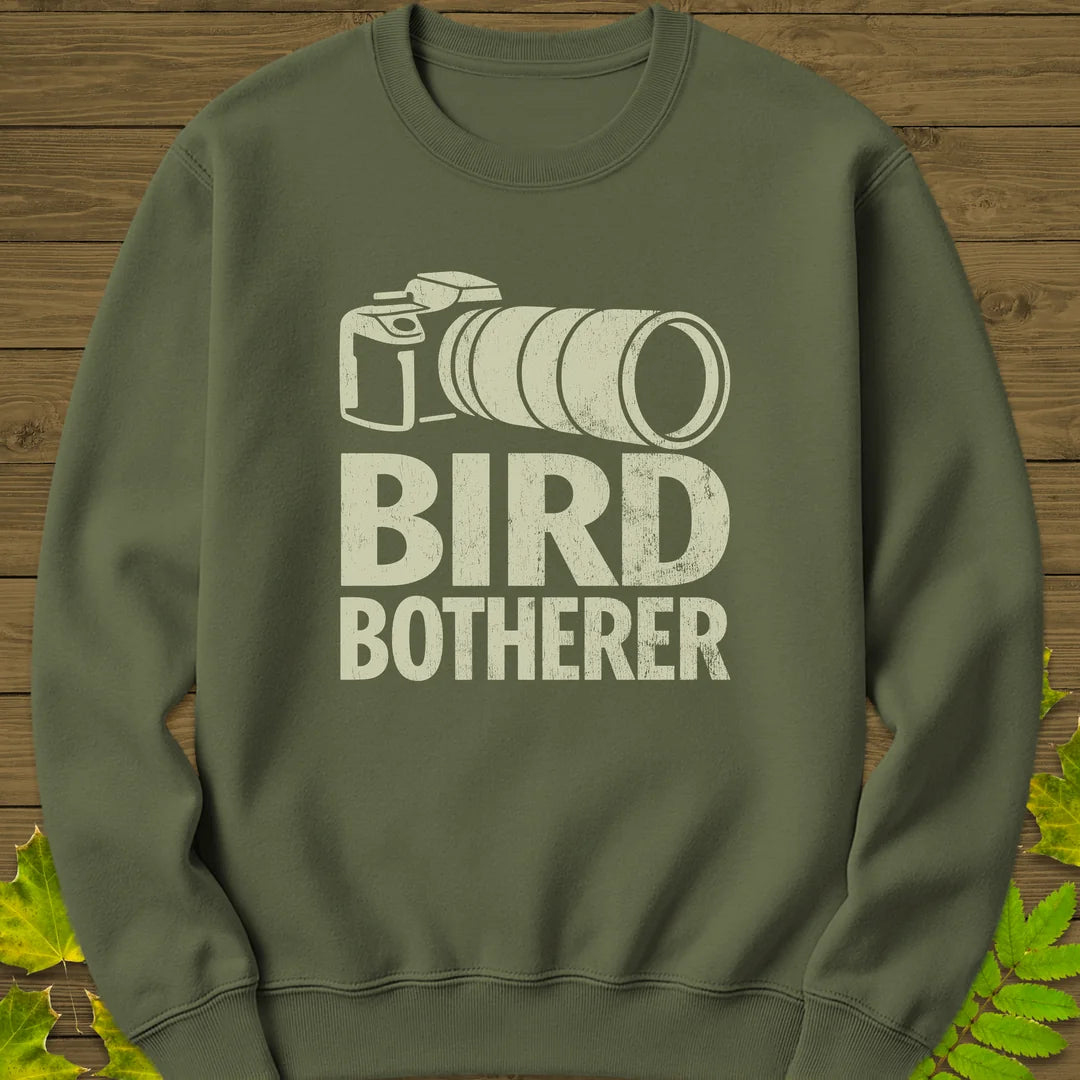Bird Botherer Sweatshirt in Military Green