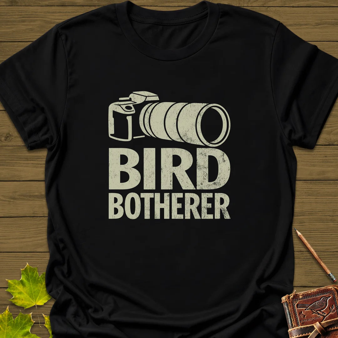 Bird Botherer T-Shirt in Black