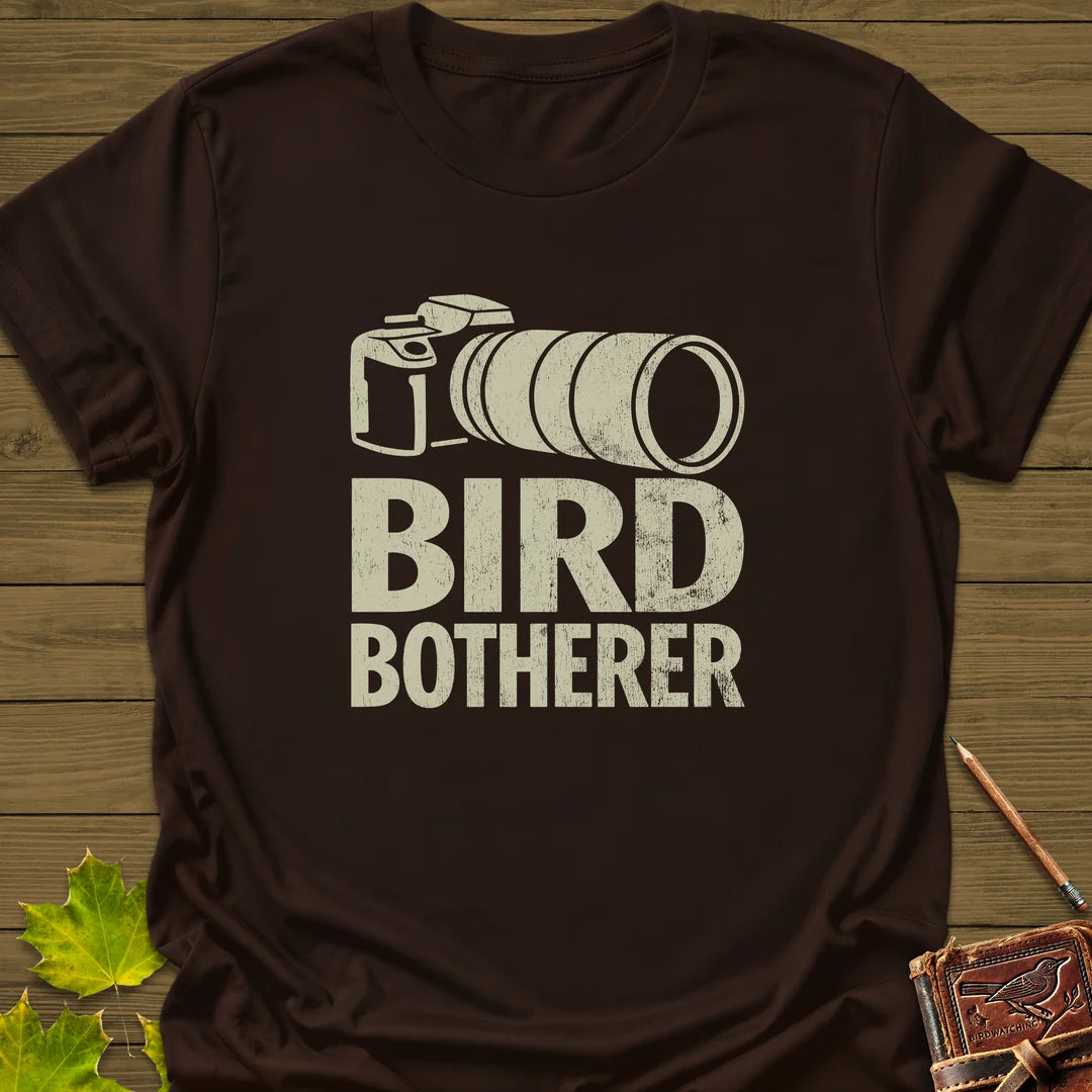 Bird Botherer T-Shirt in Dark Chocolate