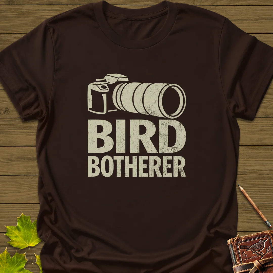 Bird Botherer T-Shirt in Dark Chocolate