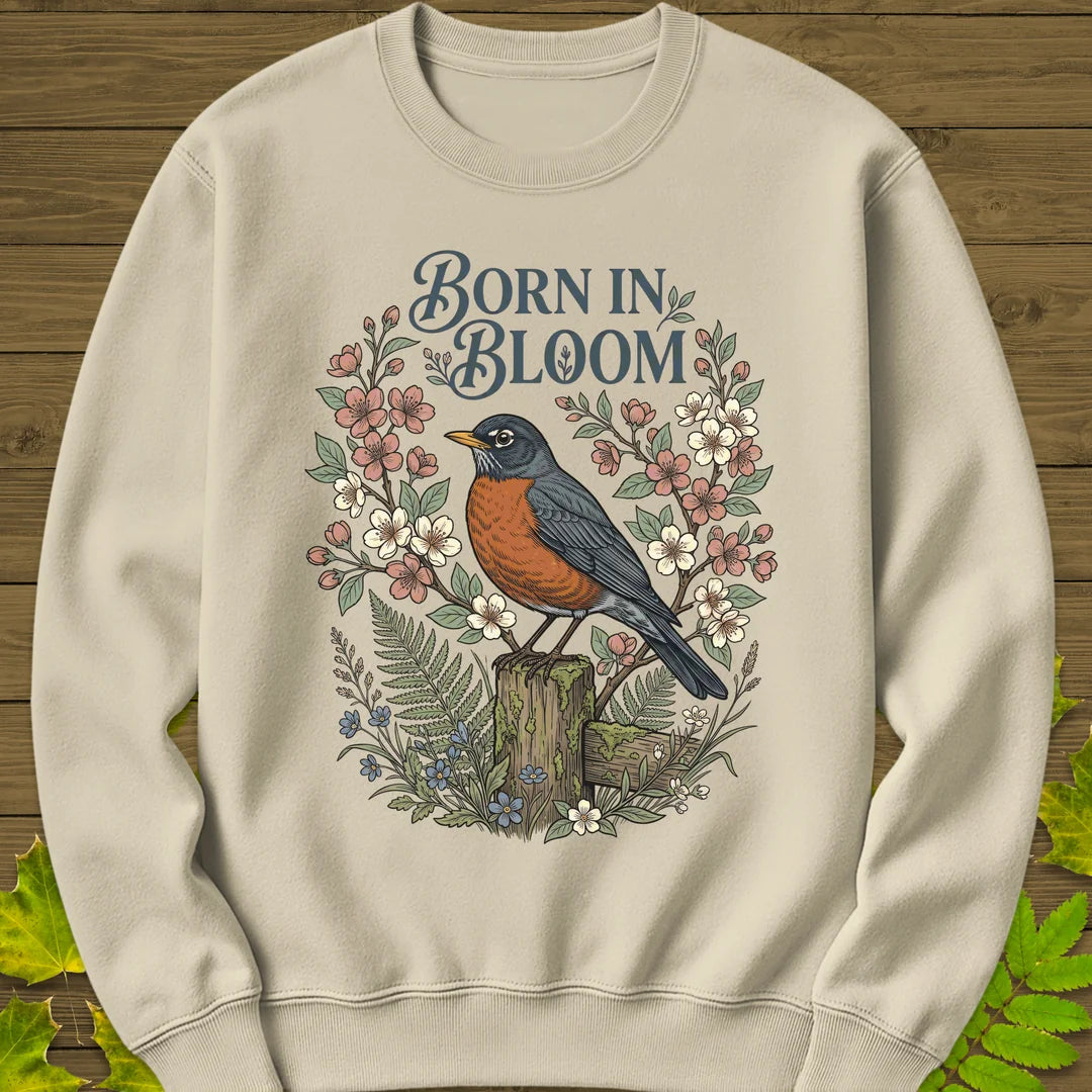 Born In Bloom Sweatshirt in Sand