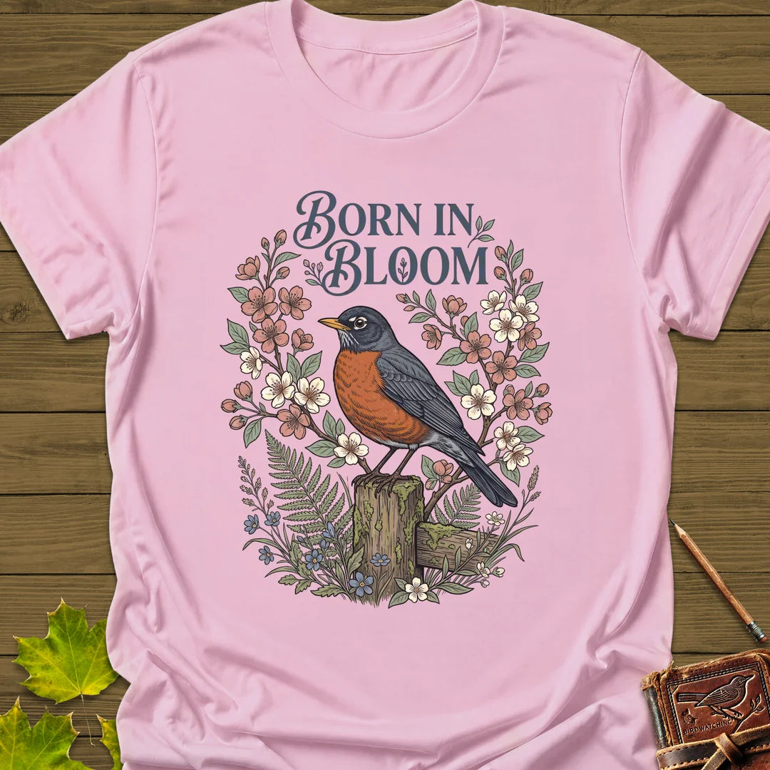 Born In Bloom T-Shirt in Light Pink