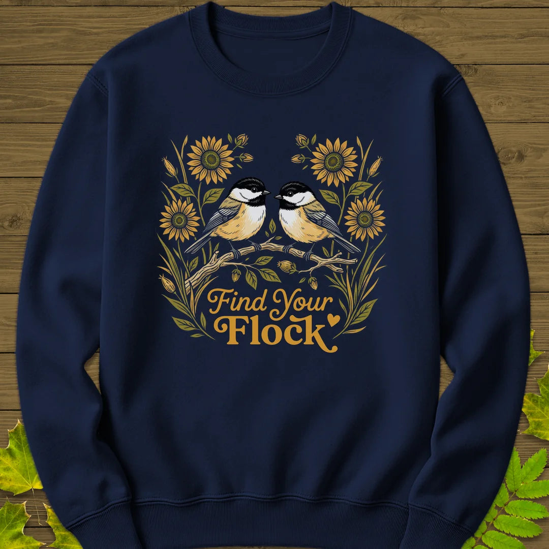 Find Your Flock Sweatshirt in Navy