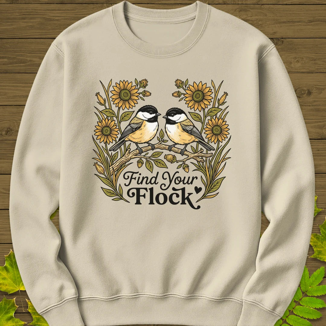 Find Your Flock Sweatshirt in Sand