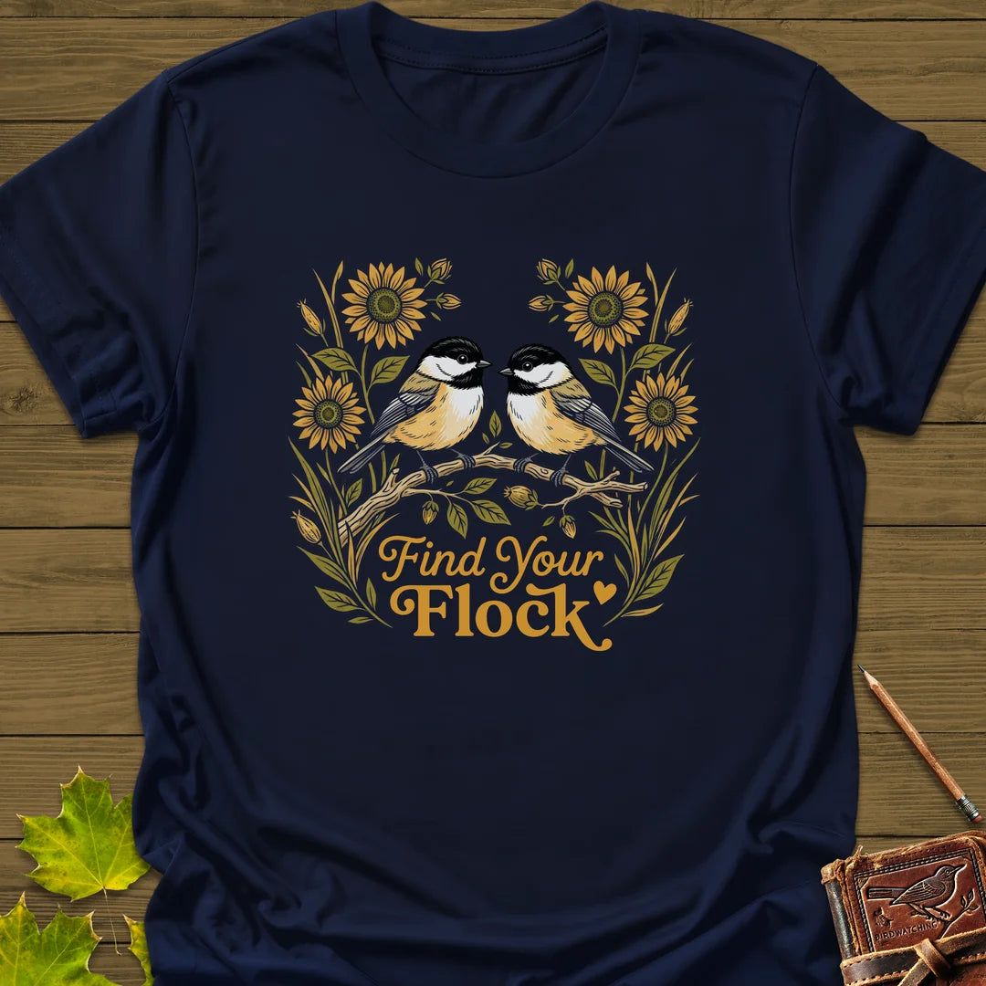 Find Your Flock T-Shirt in Navy