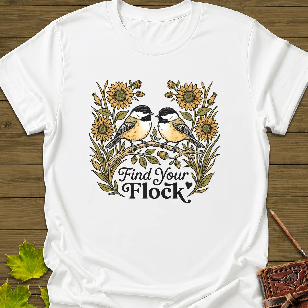 Find Your Flock T-Shirt in White