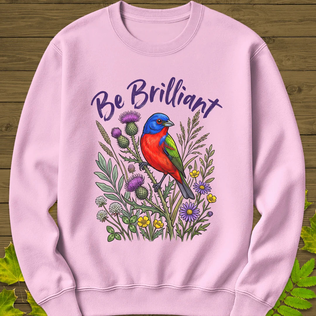 Be Brilliant Sweatshirt in Light Pink
